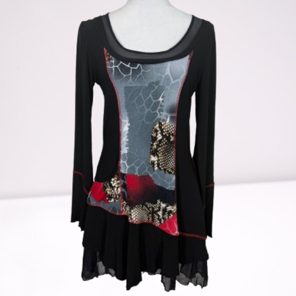 Joseph Ribkoff NWOT Fairy Wiching Stretch Mini Dress Size 8 Y2K Whimsigoth